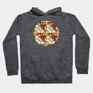 Prismatic Rainbow Geometric Hoodie